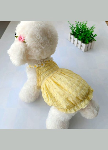 Сарафан для собак жовтий XL No Brand (299840372)