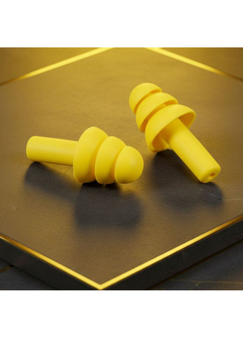 Беруши для сна плавания Елочка силиконовые затычки в уши от храпа в бассейн самолет анатомические в футляре Желтые 56_4_L_10C No Brand (370271477)