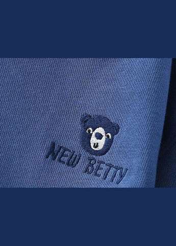 NEW BETTY свитшот на мальчика арт. 7154 голубой темно-голубой
