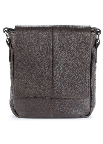 Шкіряна сумка крос боді чоловіча месенджер через плече коричнева 00977 Shvigel (329195189)