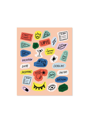 Настільна гра Набір стікерів. Для планерів Orner (371876401)