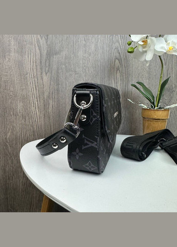 Женская мини сумочка клатч маленькая сумка на плечо черная Eton (328948443)