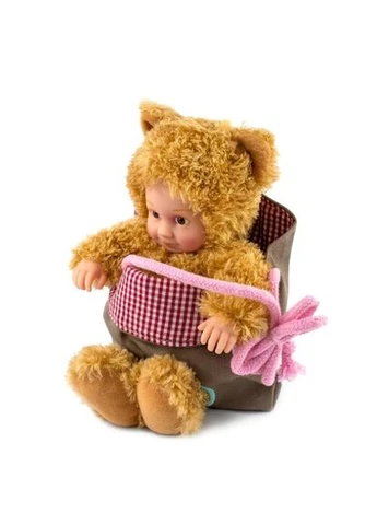 Кукла-пупс "Маленький Медвежонок" с сумкой и стикерами, 23 см Anne Geddes (370293772)