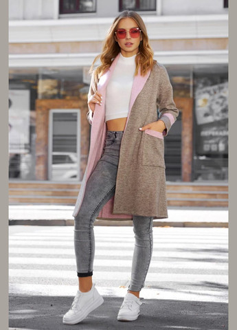 Коричневый демисезонный кардиган Seventeen