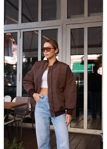 Бомбер женский KaraMix на молнии (362446823)