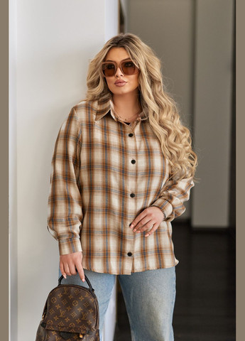 Бежевая рубашка Fashion Girl