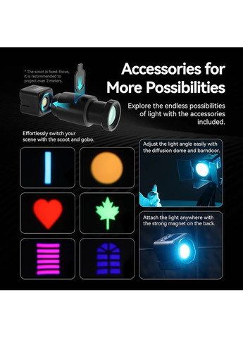 Видеосвет Vijim L3 RGB COB Fill Light (UV-L052GBB1 L3 RGB) Ulanzi (367724296)