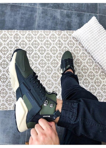 КРОСІВКИ ЖІНОЧІ NIKE HUARACHE CITY MID LEATHER X ACRONYM MID KHAKI BLACK НАЙК ХУАРАЧІ No Brand чорні демісезони (367168705)