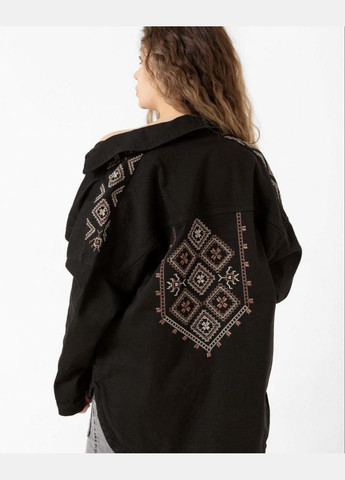 Джинсова вишита куртка Таємнича чорна ESQ 4635 (303898890)