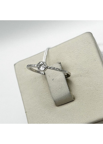 Каблучка срібна з кубічним цирконієм "Доріжка" 17 0,87 г No Brand (370142569)