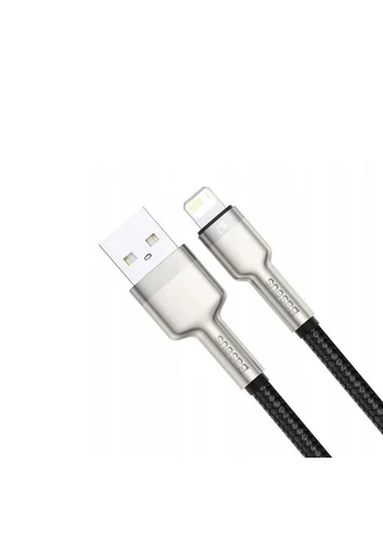 Кабель USB to Lightning Baseus Cafule 2.4A нейлонове обплетення 1м No Brand Cafule Series Metal Data Cable (401167467)