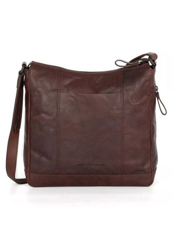 Сумка кожаная женская коричневая винтажная &SPARROW (Д/Ш/В) 28х10х27 см Spikes (336377781)