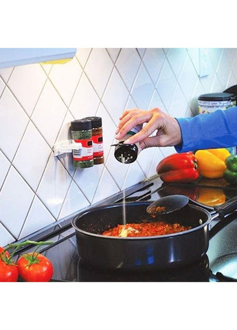 Кухонний органайзер для спецій та соусів Clip N Store настінний Білий (2104618653) No Brand (352064005)