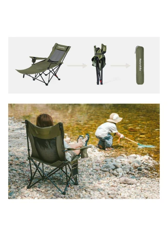 Кресло-шезлонг складное CNK2550JJ023 Nightfall T05, сталь, хаки (A-048633) Naturehike (381495988)