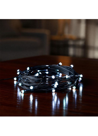 Новорічна гірлянда Нитка 22 м 220 LED чорний провід для дому біле світло шнур світлодіодний прикраса Garlando (370432472)