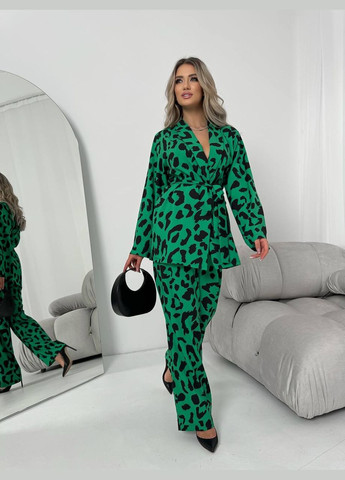 Женский костюм двойка цвет зеленый р.42/44 453528 New Trend (286329995)