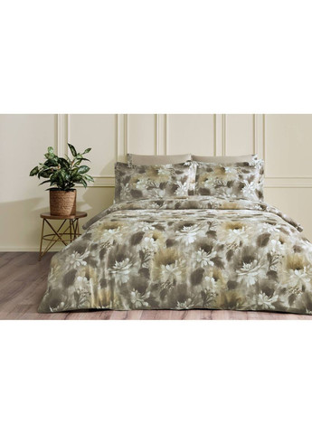 Постельное белье Flowery делюкссатин+жатый шёлк евро Tivolyo Home (371188083)