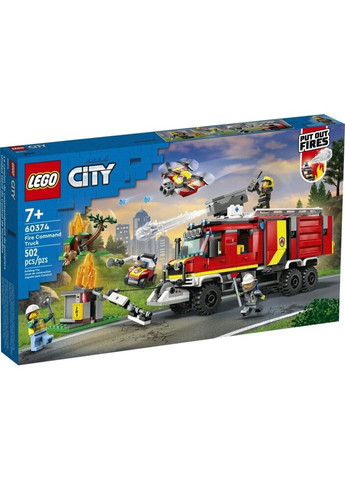 Конструктор City Пожарная машина 502 детали (60374) Lego (281425611)