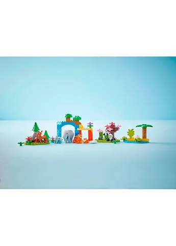 Конструктор DUPLO 3 в 1 Сімейства диких тварин 92 деталі (10446) Lego (330224666)
