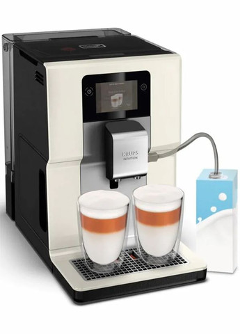 Кавомашина Intuition Preference 3л, зерно, автомат.капучинатор, авторецептів - 8, бежево-чорний Krups (315817201)