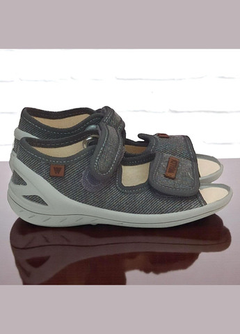 Ортопедичні відкриті тапочки капчики текстильні босоніжки на липучках для хлопчика Waldi (332625430)