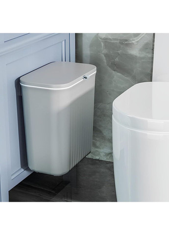 Ведро с крышкой для мусора кухонное, контейнер для отходов навесной на дверь, пластиковое, No Brand (372467870)