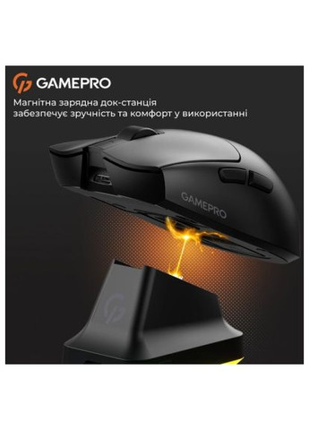 Мышка (GM160B) GAMEPRO Genesis Wizard Wireless/Bluetooth/USB Black (369444620)