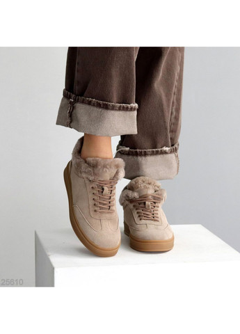 Зимние кроссовки No Brand коричневые зима (369363821)