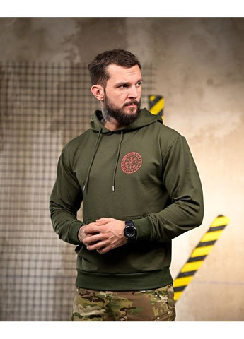 Тактическое мужское худи Смерть Подождет олива No Brand (360506885)