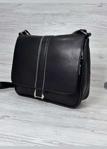 Женская сумка черная натуральная кожа 108011 No Brand (326738336)