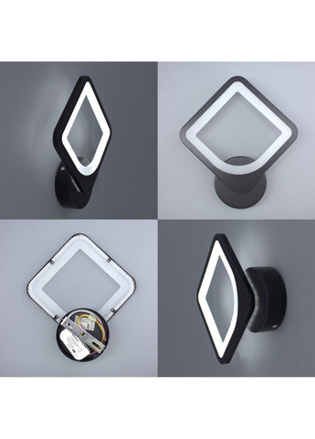 Управляемый светодиодный светильник бра TETRA S 22 Вт 220х250х50 мм Черный ESLLSE (365446796)