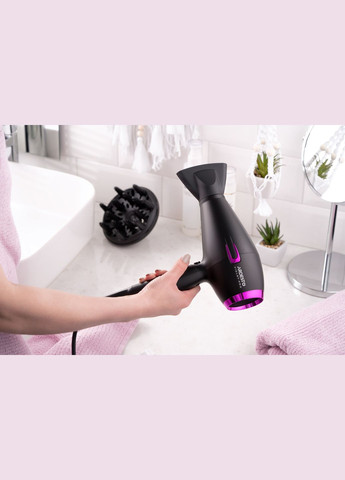 Фен Violet PRO HDY221PRO,1750-2100Вт, 2 скорости, 3темп.режимы,диффузор, черный Ardesto (314929535)