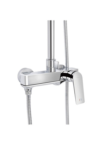 Душова система універсальна Vlasta New на три споживача (з виливом) QTVLA111CRM45650 Chrome Qtap (324250453)