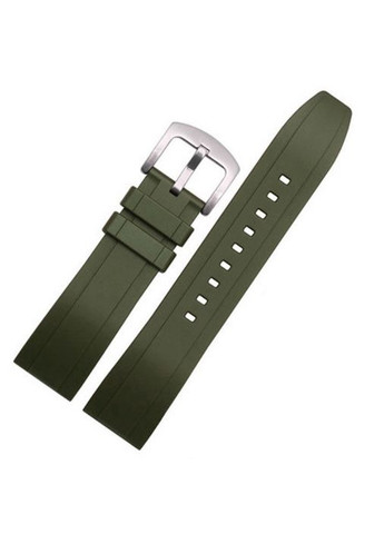 Каучуковый ремешок на часы. Цвет Хаки. Ширина 20 мм, 22 мм, 22 мм. No Brand (371137524)