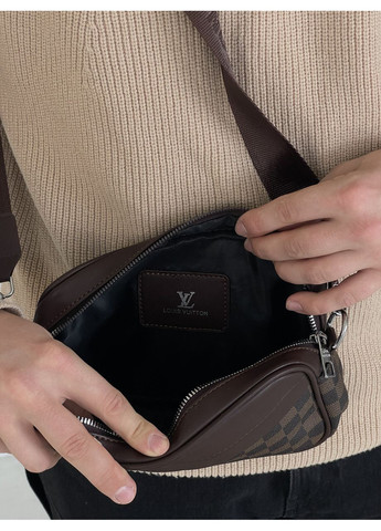 Мужская сумка мессенджерGraham кросс боди через плечо в клетку No Brand (369935751)