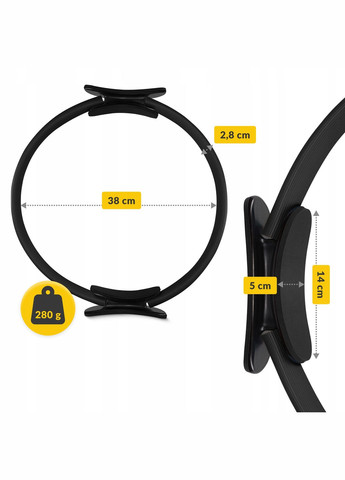 Кільце для пілатесу Pilates Ring Black () 4FIZJO P-5907739313034 (275095709)