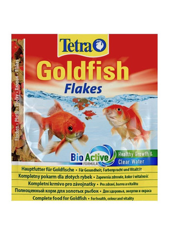 Goldfish Flakes корм для золотих рибок у пластівцях 12 г Tetra (276973424)