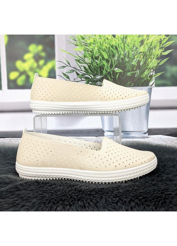 Сліпони жіночі бежеві перфровані Paolla (333760023)