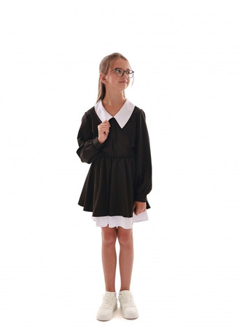 Чорна сукня для дівчинки підлітка Street Fashion (353746476)