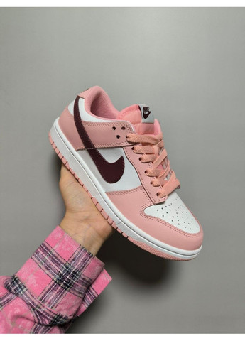 Рожеві Осінні кросівки чоловічі nike sb dunk low pink rose найк сб данк No Brand