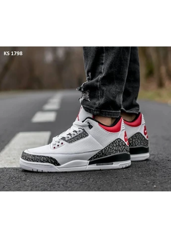 Цветные демисезонные кроссовки мужские nike air jordan 3 retro найк аир джордан No Brand