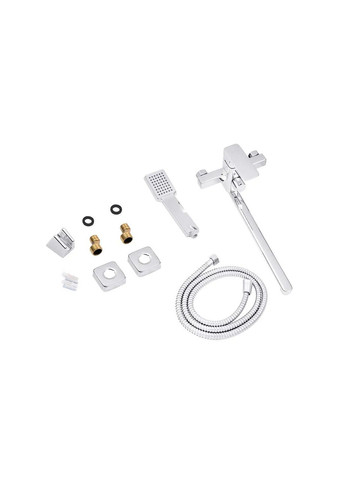 Смеситель для ванны квадратный длинный гусак KUB2-A123 WAL (336933121)