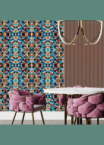 Самоклеюча алюмінієва плитка 300х300х3мм Кольорова SW-00001932 Sticker Wall (370441115)