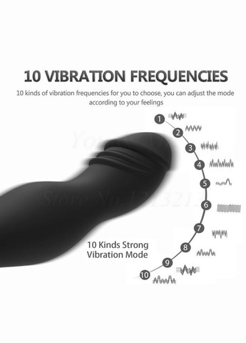 Анальний вібратор для масажу простати з пультом дистанційного управління JEUSN YUNMAN (306854909)