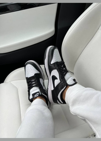 Чорно-білі всесезонні кросівки Vakko Nike SB Dunk White Black