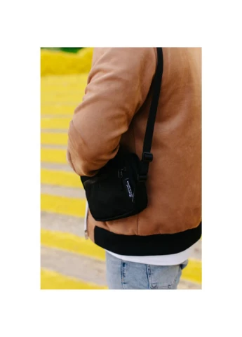 Чоловіча сумка крос-боді Horizontal з Cordura® 1000D | Сіра (22х16х4 см) USVIT (378651987)