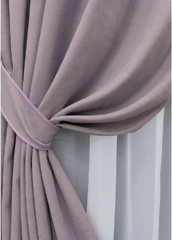 Комплект готовых штор Микровелюр Petek № 1493ш 150х270 см 2 шт (33-1264) VR-Textil (399972801)