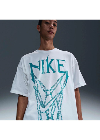 Біла футболка чоловіча basketball t-shirt white Nike