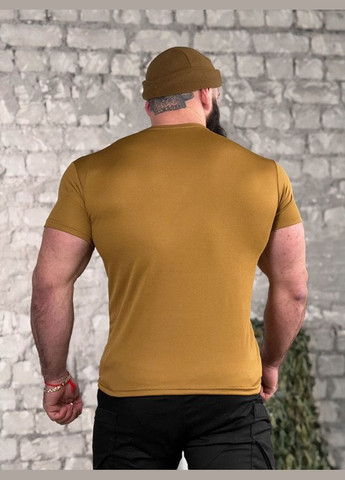 Тактична футболка потоотводящая з принтом ЗСУ койот No Brand (322444197)