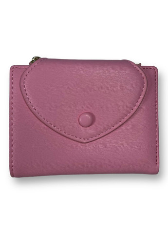 Жіночий гаманець з екошкіри одне відділення для купюр та 5 відділень для карток розмір:12*10*2 см рожевий Tailian (268995041)